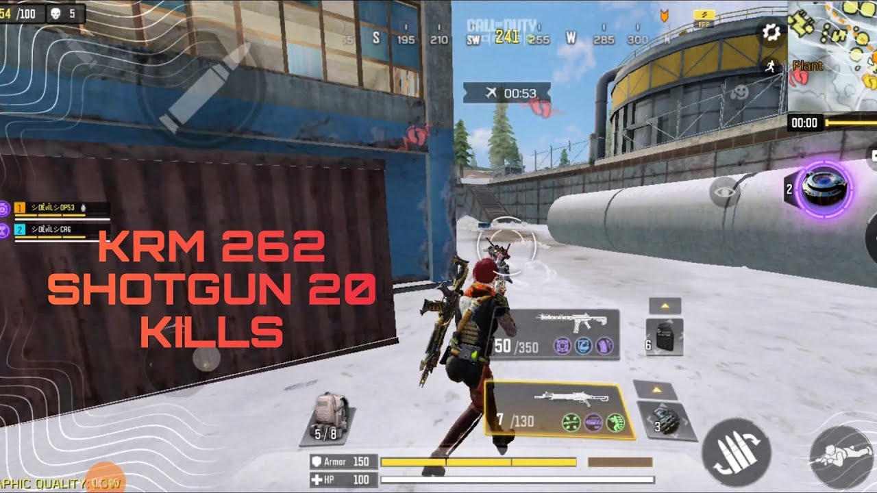 shotgun gameplay CODM (KRM262) CAN KRM262 COUNTER HS0405 | KRM262 GUNSMITH in COD MOBILE!