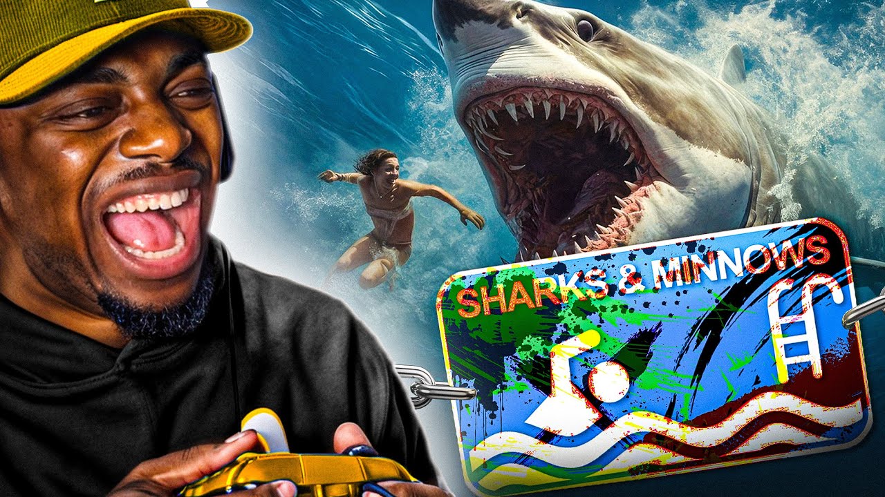 THERE IS A SHARK IN THE POOL | TRAY PLAY SHARKS AND MINNOWS