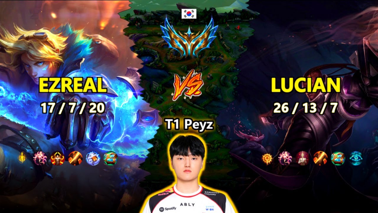 T1 Peyz | Ezreal ADC vs Lucian | Patch 26.1 | 2026-01-20 | LoL Replay