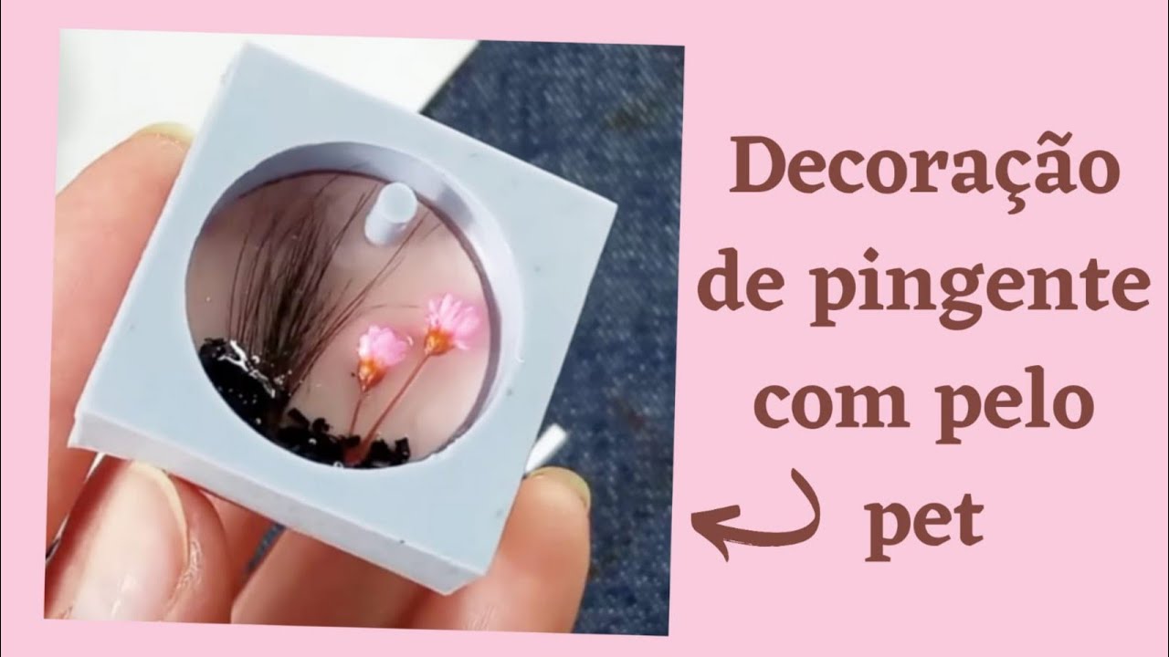 Decoração de Pingente com pelo pet