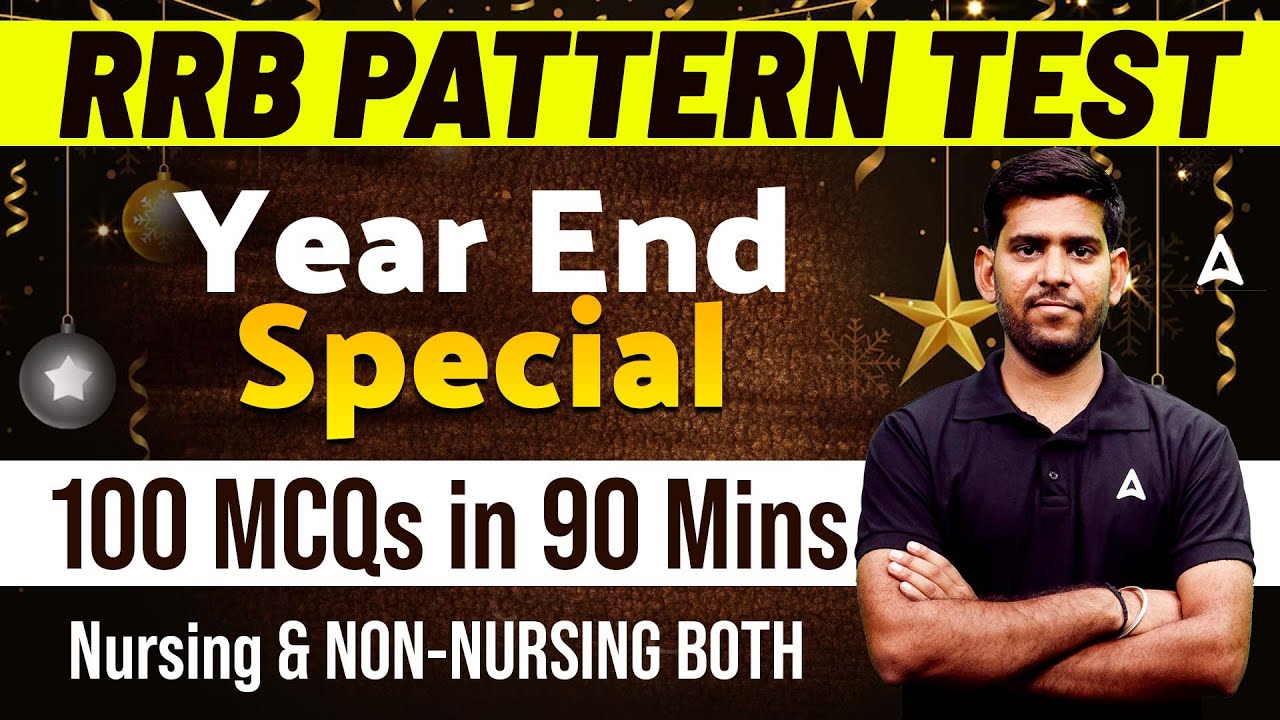 RRB Nursing Superintendent Test Paper | 100 MCQs in 90 Mins | RRB Nursing Test series
