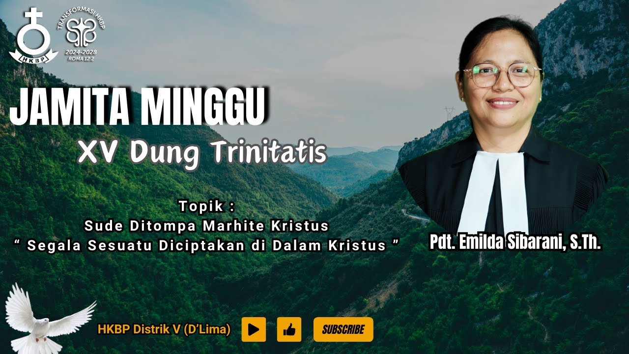 Jamita Minggu | Kolosse 1 : 15 - 20 |