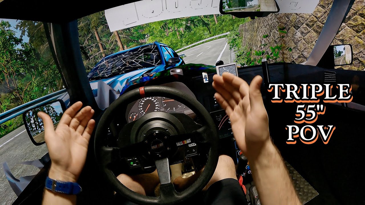BeamNG.Drive Triple Screen Realism - BMW Touge Drift Crash 