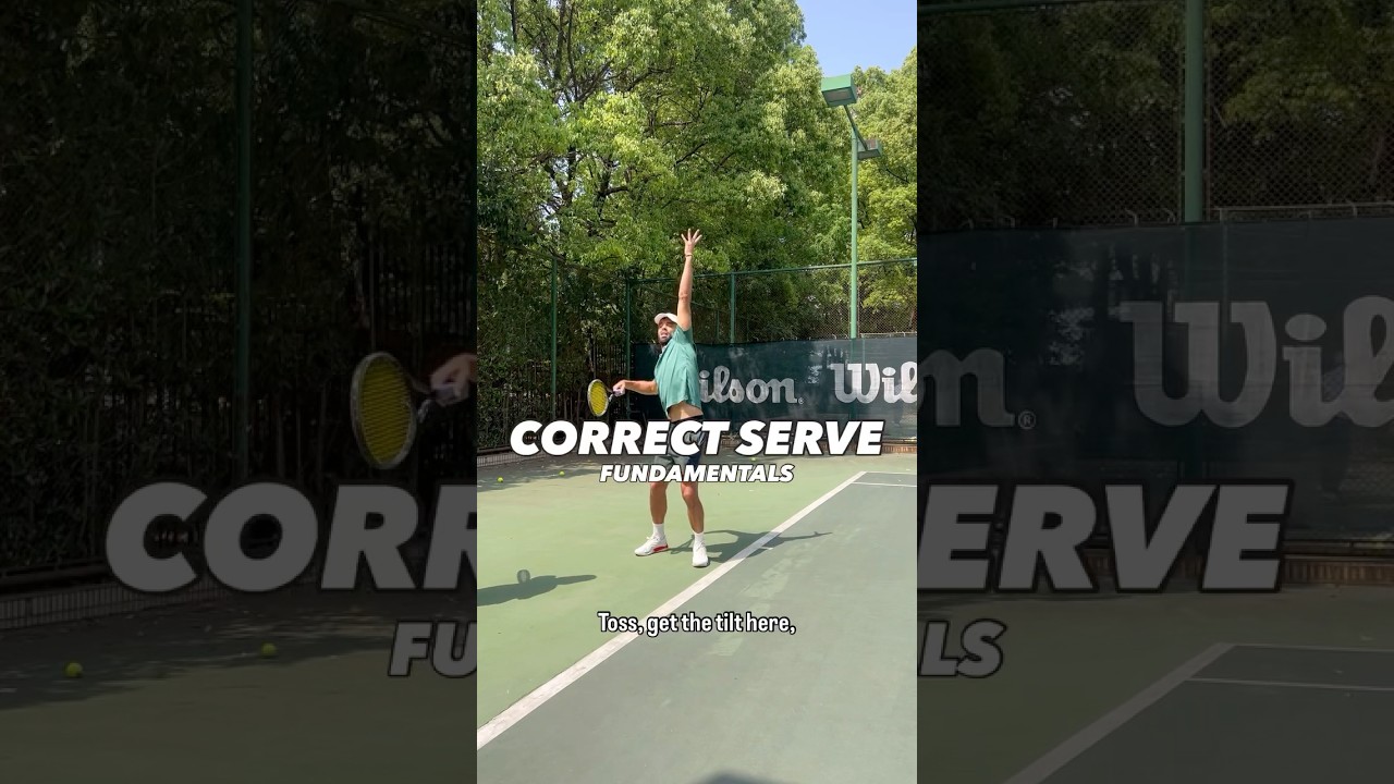 CORRECT SERVE - FUNDAMENTALS!👌 #tenfitmen #tennisserve #tennistips #tenniscoach #tennislesson
