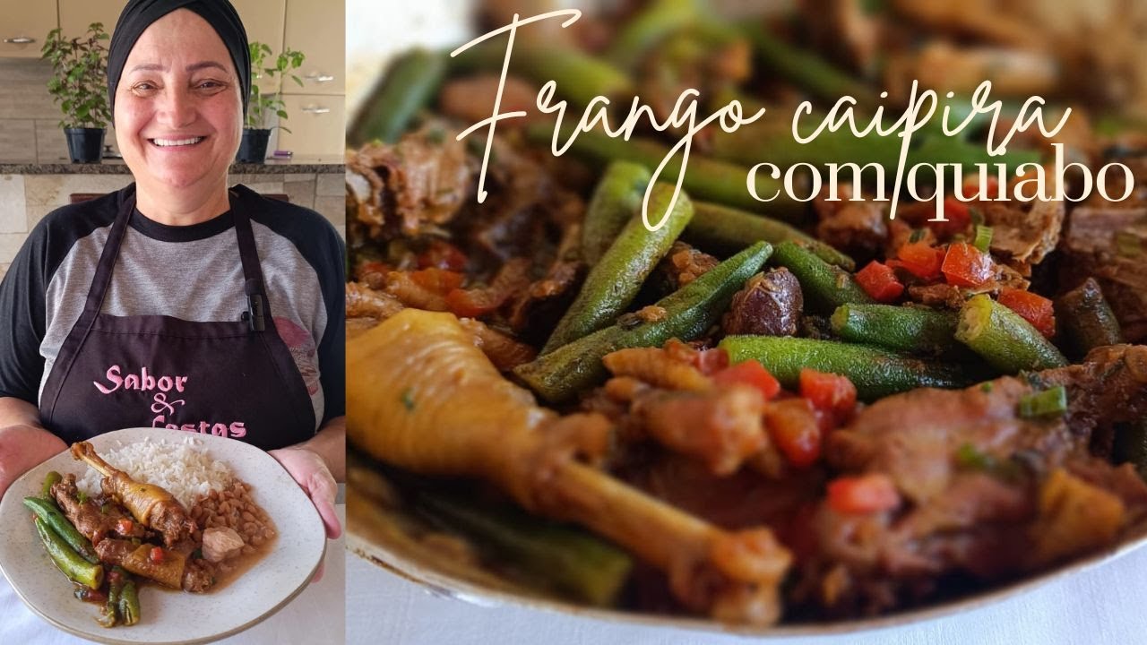 Frango caipira com quiabo