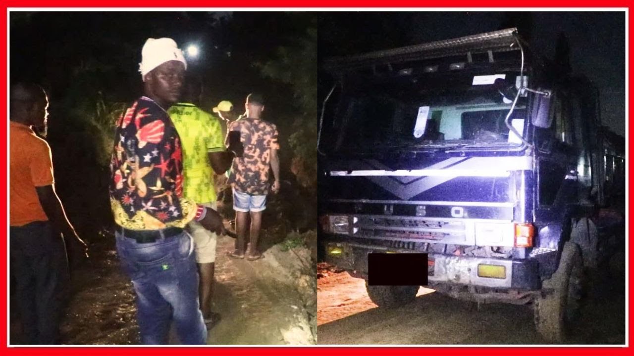 KIMEUMANA! SAA 6 USIKU WANANCHI DAR WAZUIA MALORI ya MCHANGA - WAMBANANISHA MKANDARASI kwa MASWALI..