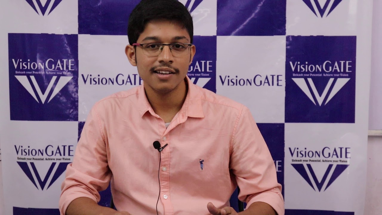 GATE 2020 TOPPER'S : TUSHAR KADAM (AIR 33 CS) student of Vision GATE