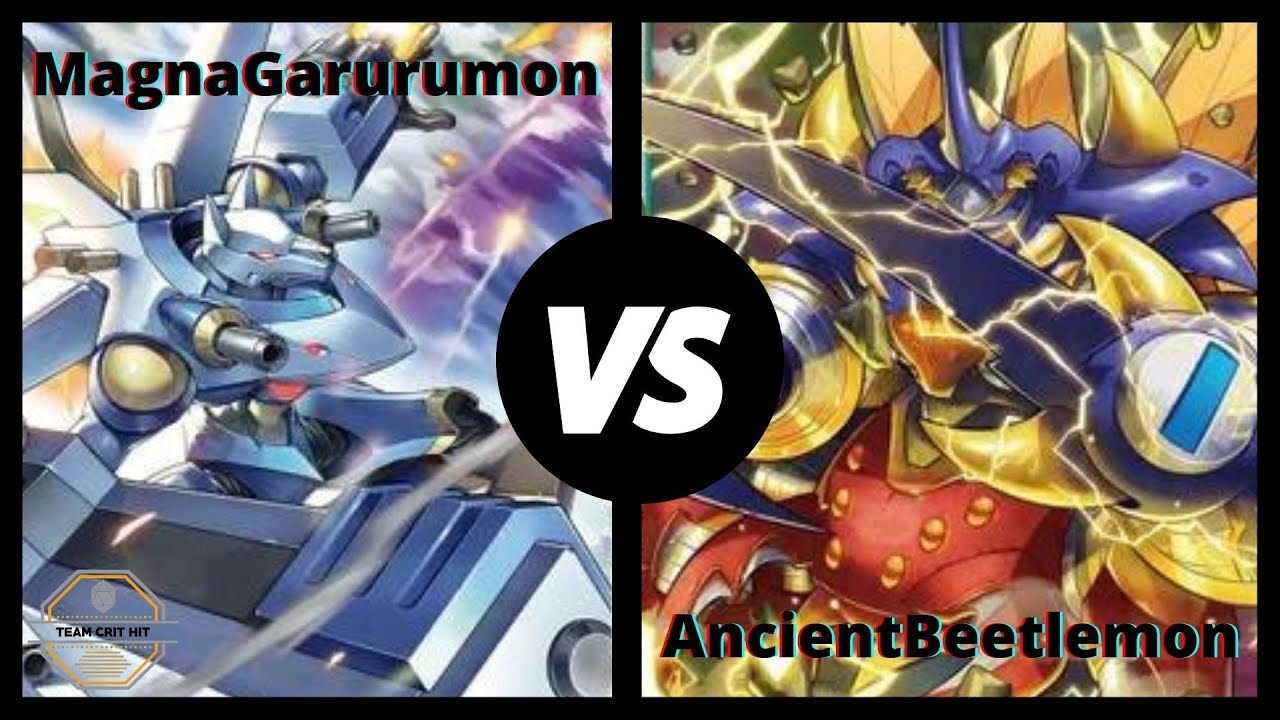 Digimon TCG - Blue Hybrid [MagnaGarurumon] Vs Green Hybrid [AncientBeetlemon] - Set 7 Meta [BO1]!!!