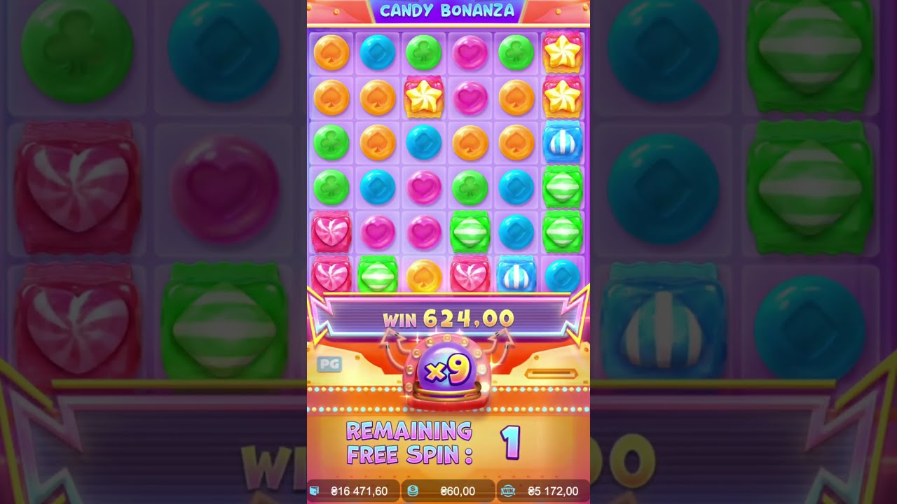 Candy Bonanza big win,  bet 60 win 8400 