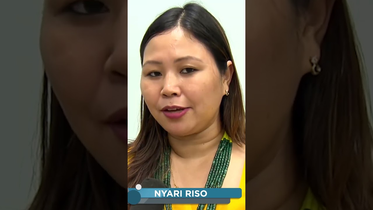 Nyari Riso, a tribal community leader from Arunachal Pradesh expresses joy upon meeting PM Modi
