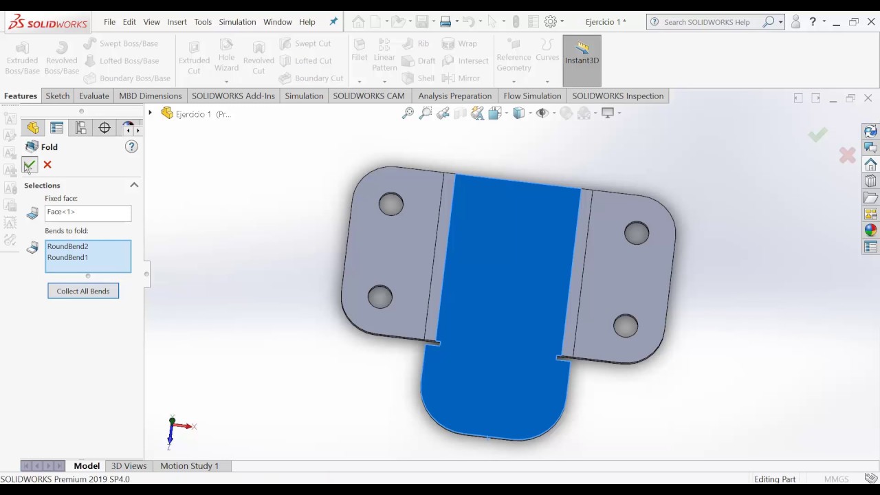 ¿Cómo convertir pieza a chapa metálica en solidworks?