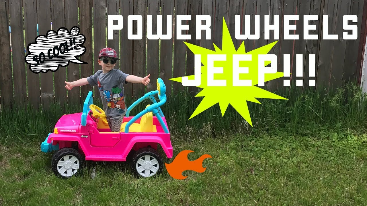 POWER WHEELS JEEP!!! Unboxing // Assembly // First Ride!!