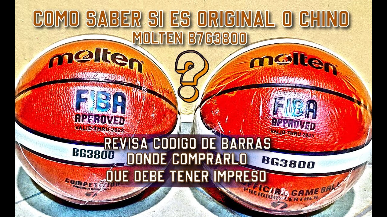 Como saber si es original o chino│Balon Molten B7G3800│Revisa estos detalles(2024)