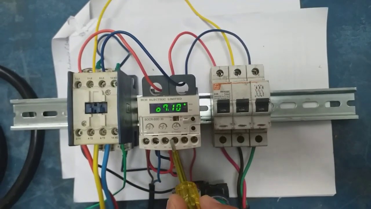 Use of BCH Make Digital Over-Current Relay BOCR-SSD-30S with D.O.L Stater