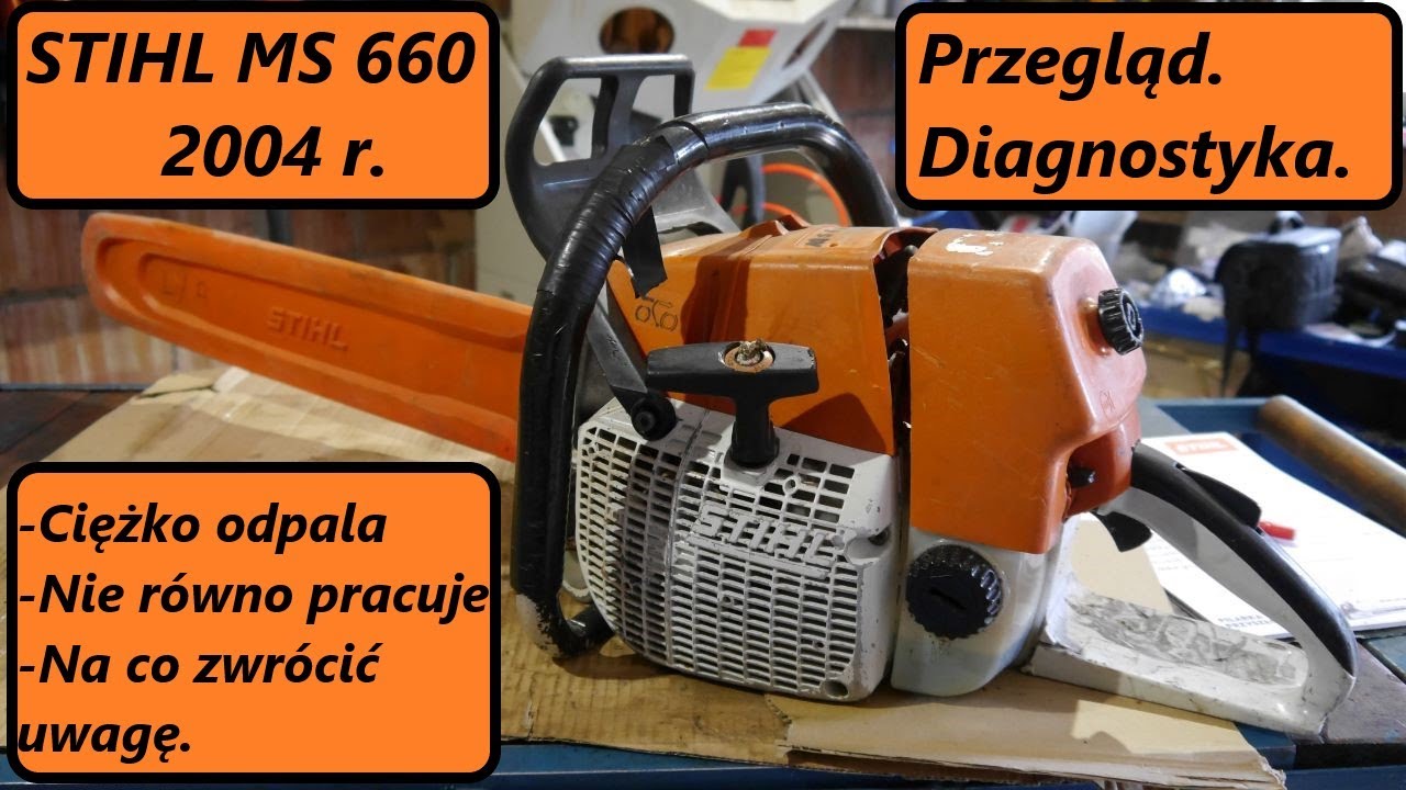 #rpgarażowo. Stihl Ms 660 z 2004r. Nie chce odpalić po nagrzaniu. Przegląd, diagnostyka, naprawa.
