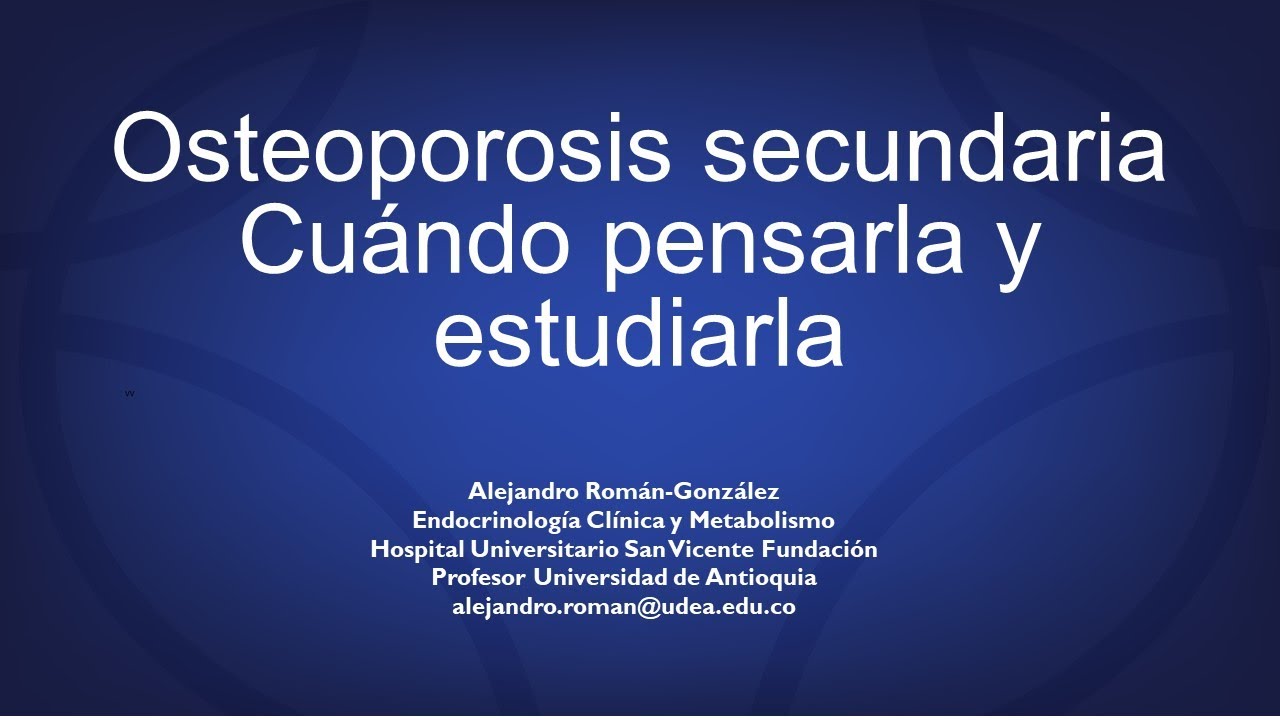 Osteoporosis secundaria