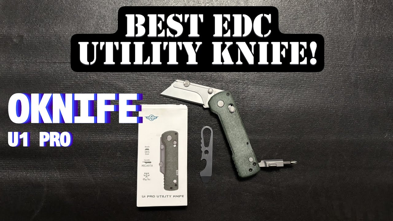 Best  Everyday Carry Folding Utility Knife! - OKNIFE U1 Pro  