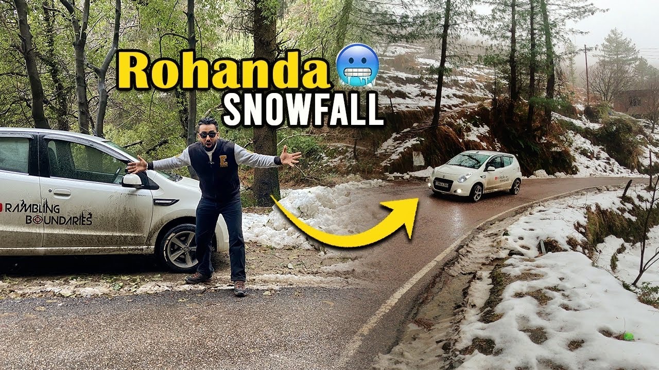 Magical Snowfall Journey🥶Exploring Rohanda 2024❄️in My Maruti Suzuki A-Star🚙A Desi Winter Dream!😍