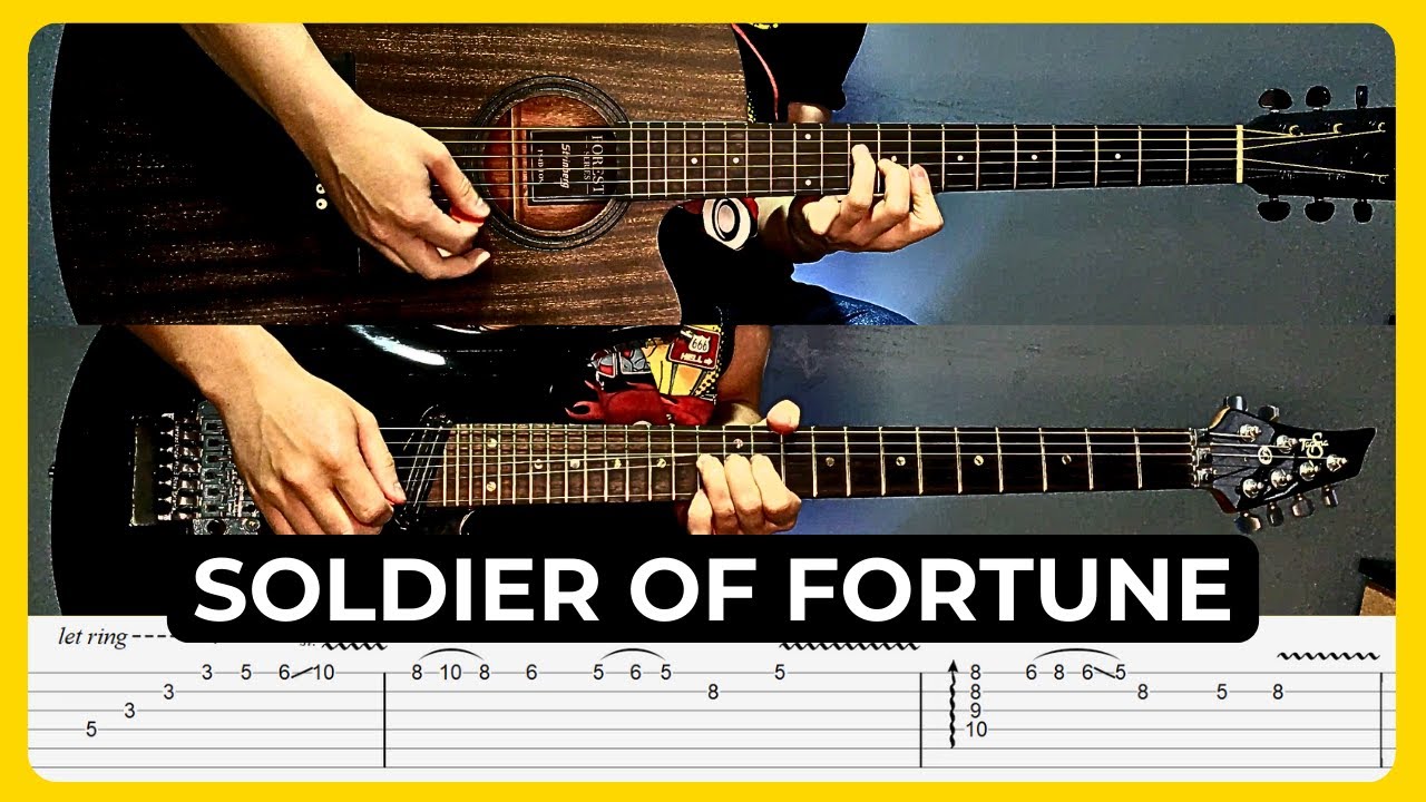 Soldier of Fortune - Deep Purple | Tabs | Guitar Lesson | Cover | Solo | Tutorial | All Guitar Parts