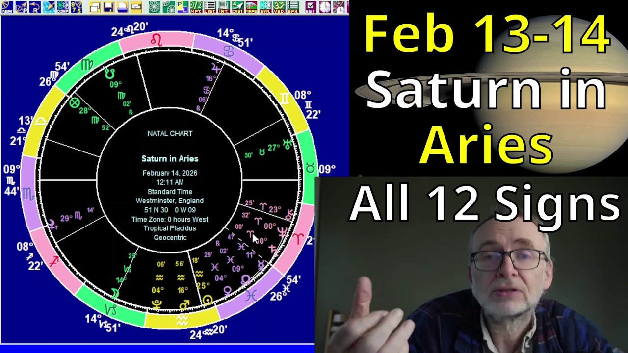Friday Feb 13 2026: Astrology, ALL 12 SIGNS, Saturn in Aries