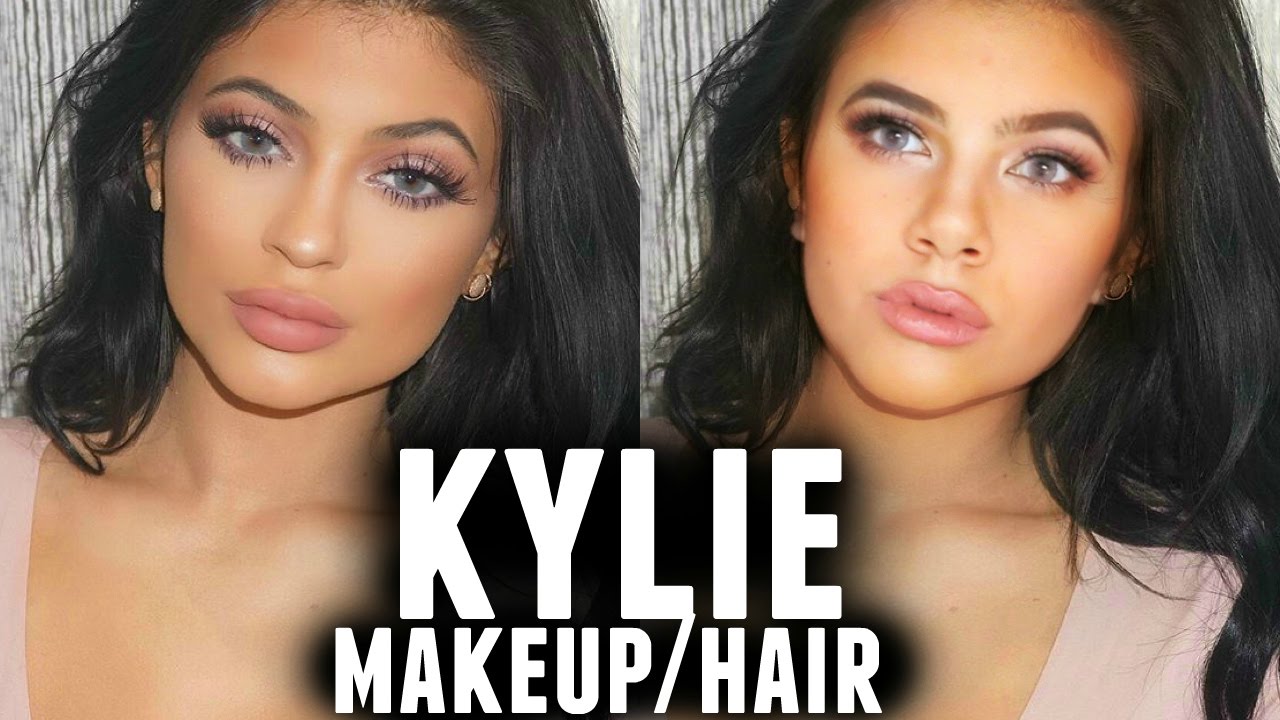 KYLIE JENNER MAKEUP & HAIR TUTORIAL