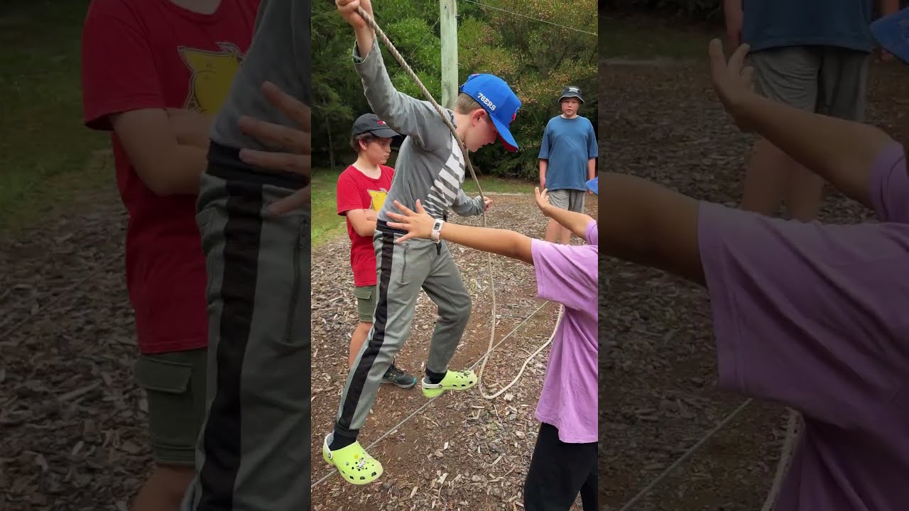 Ropes course fun: Garin College, Year 9