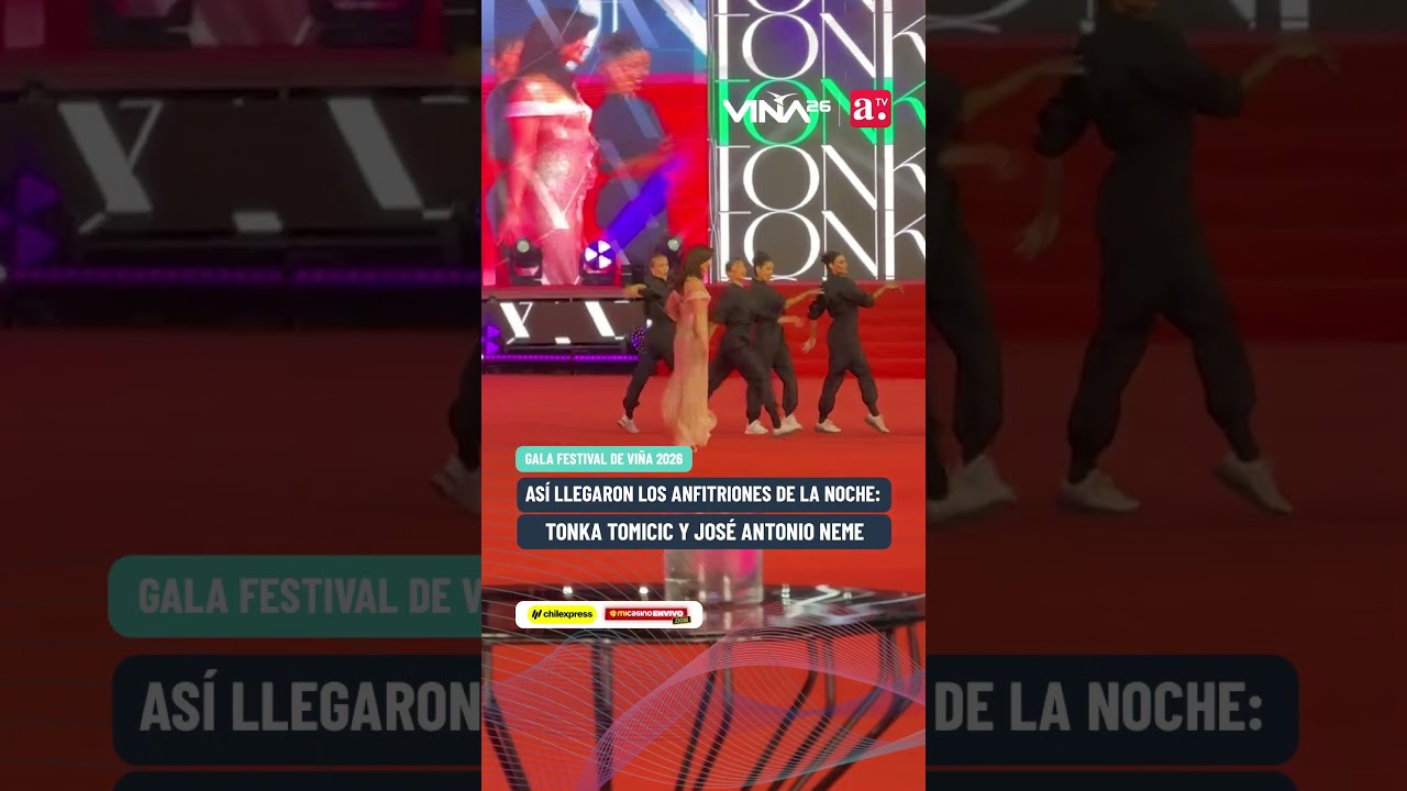 #Vina2026 | La llegada de Jos&eacute; Antonio Neme y Tonka Tomicic a la Gala de Vi&ntilde;a 2026