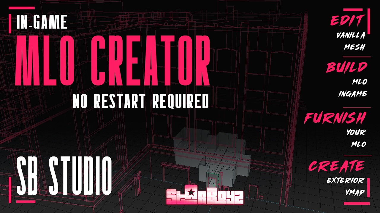 FiveM | SB Studio | In Game MLO Creator | Standalone - Overview | GTA5