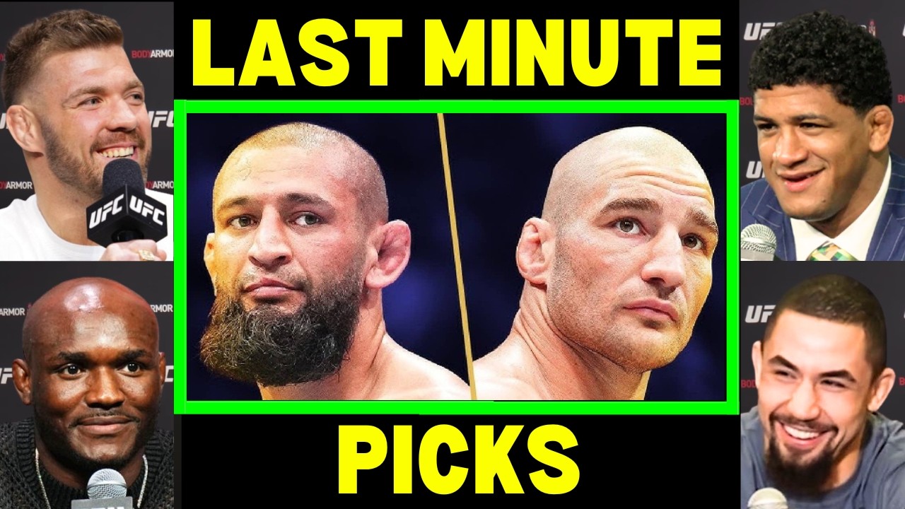UFC Fighters 'Final Predictions' for Khamzat Chimaev vs Sean Strickland| UFC 328