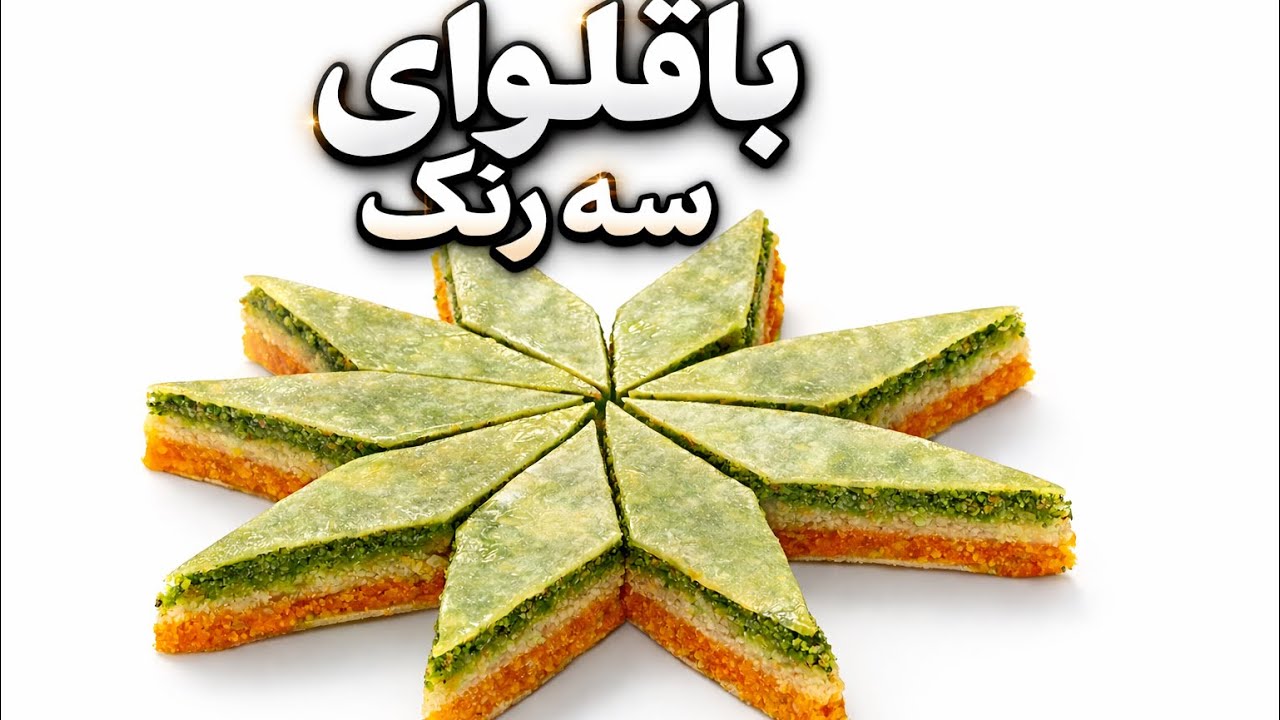 باقلوای سه رنگ یا همون باقلوای پرچمی