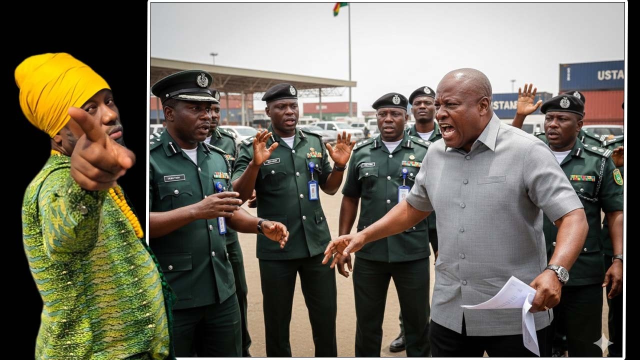 PRESIDENT MAHAMA ANGRY OVER CORRUPT GHANA CUSTOMS SERVICES.