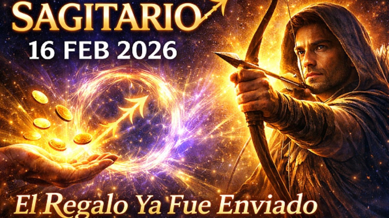 SAGITARIO ♐ — Un Regalo del Más Allá Ha Sido Enviado Para Ti  Horóscopo 16 de Febrero 2026