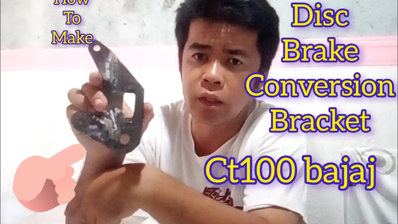 Disc Brake Conversion/ct100 / how to make disc brake conversion bracket/diy