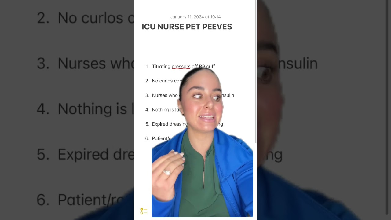 ICU PET PEEVES 😳