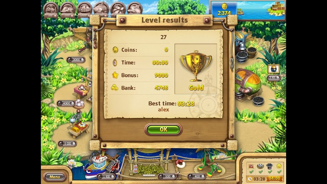Farm Frenzy Gone Fishing only GOLD (level 27) Веселая ферма Рыбный день (Уровень 27) Золото