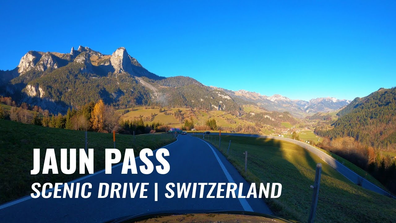 Quiet and Tranquil JAUNPASS Switzerland 4K | Röstipass | Scenic Drive  in the Swiss Alps
