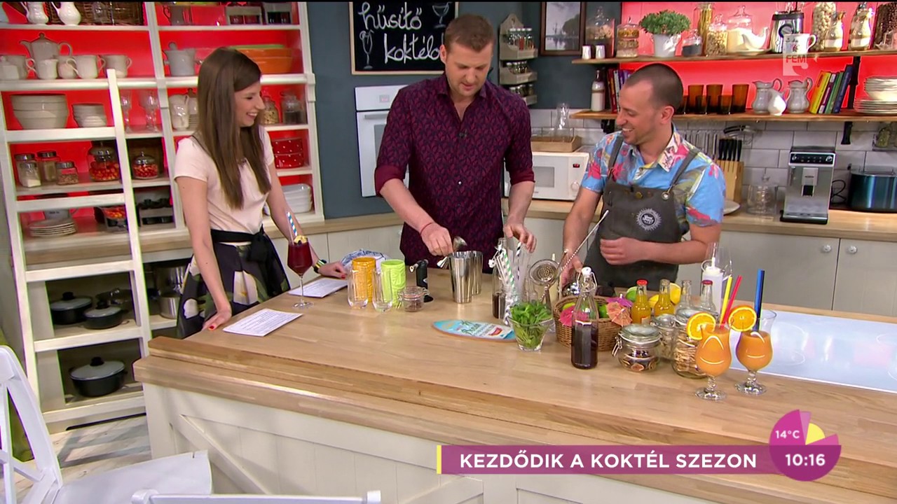 Nézd, milyen koktélokat kevert Stohl Luca és Kadlecsek Krisztián! - tv2.hu/fem3cafe