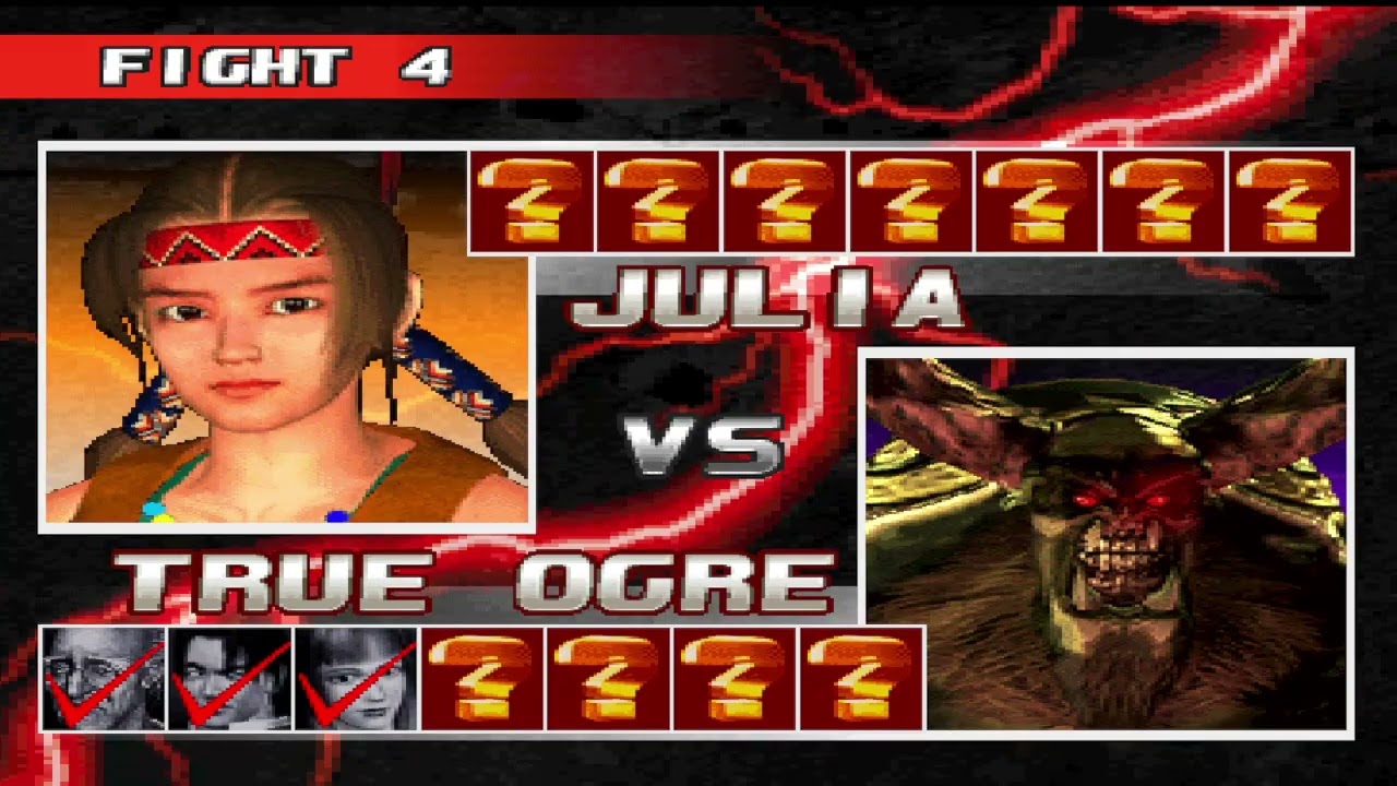 Tekken 3 Team Battle Mode Julia 1 vs 8