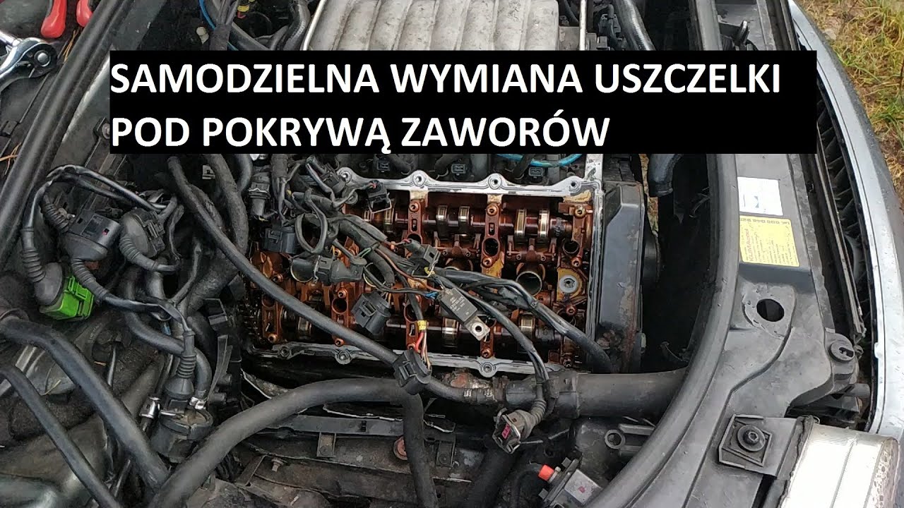 Wymiana uszczelki pod pokrywą zaworów audi A6 C5 4.2 - seat, skoda, vw