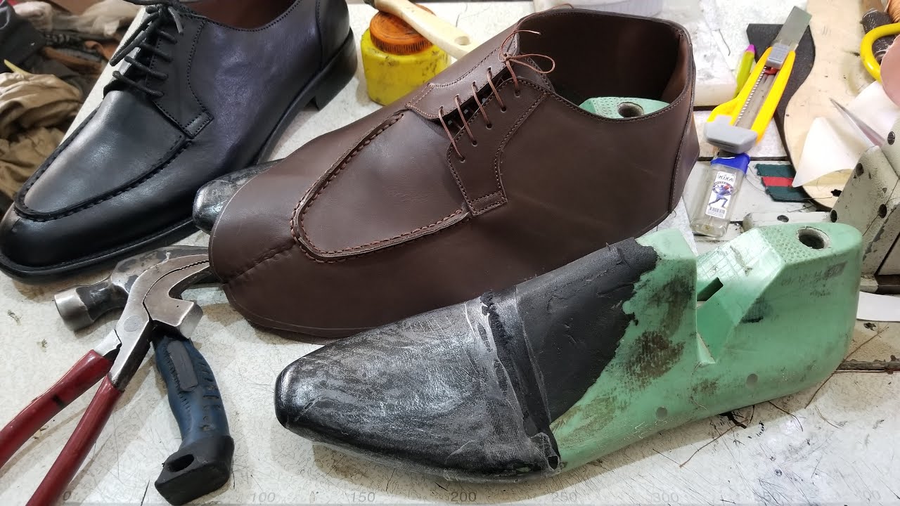 lasting process. shoe making tutorials