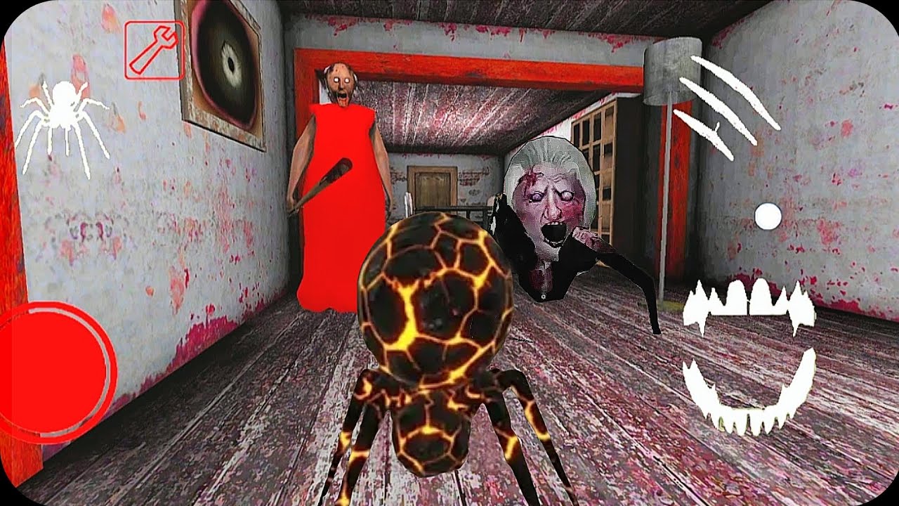 Play as Lava Spider Mom in Granny Chapter One | RED GRANNY Gameplay | Sewer Escape Long Playthrough