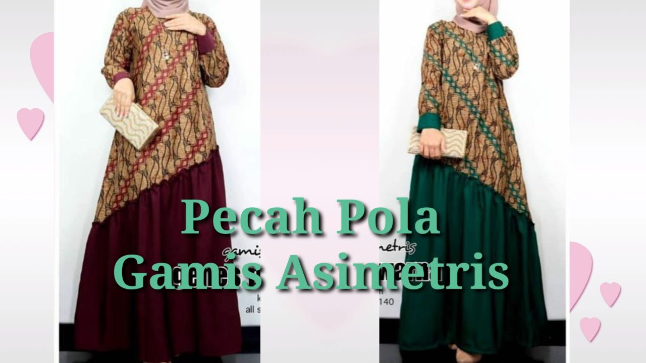 Pecah Pola Gamis Asimetris
