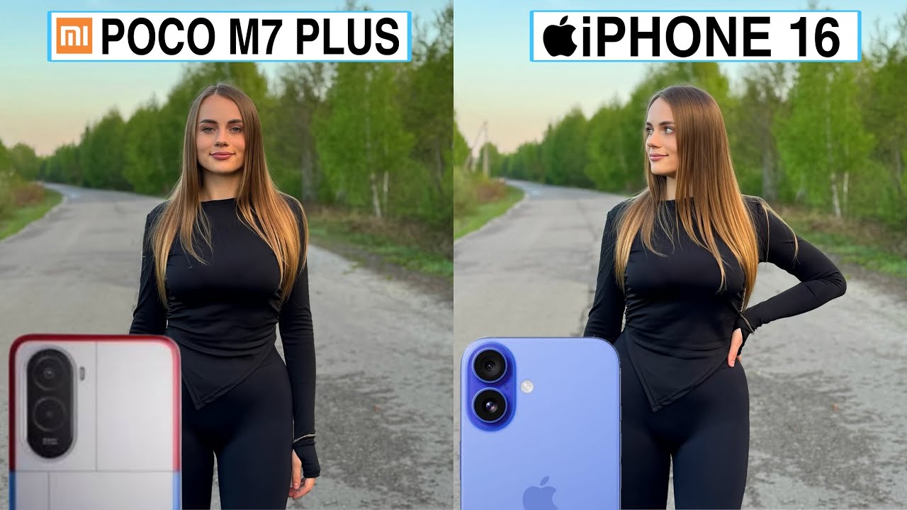 Poco M7 Plus Vs iPhone 16 Camera Test Comparison