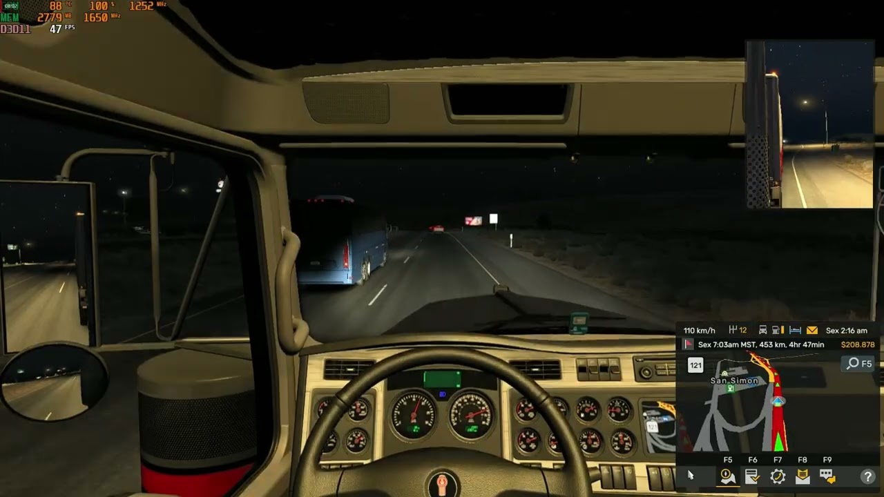 Kenworth no American Truck Simulator  ATS | RX 550 sofrendo nos FPS