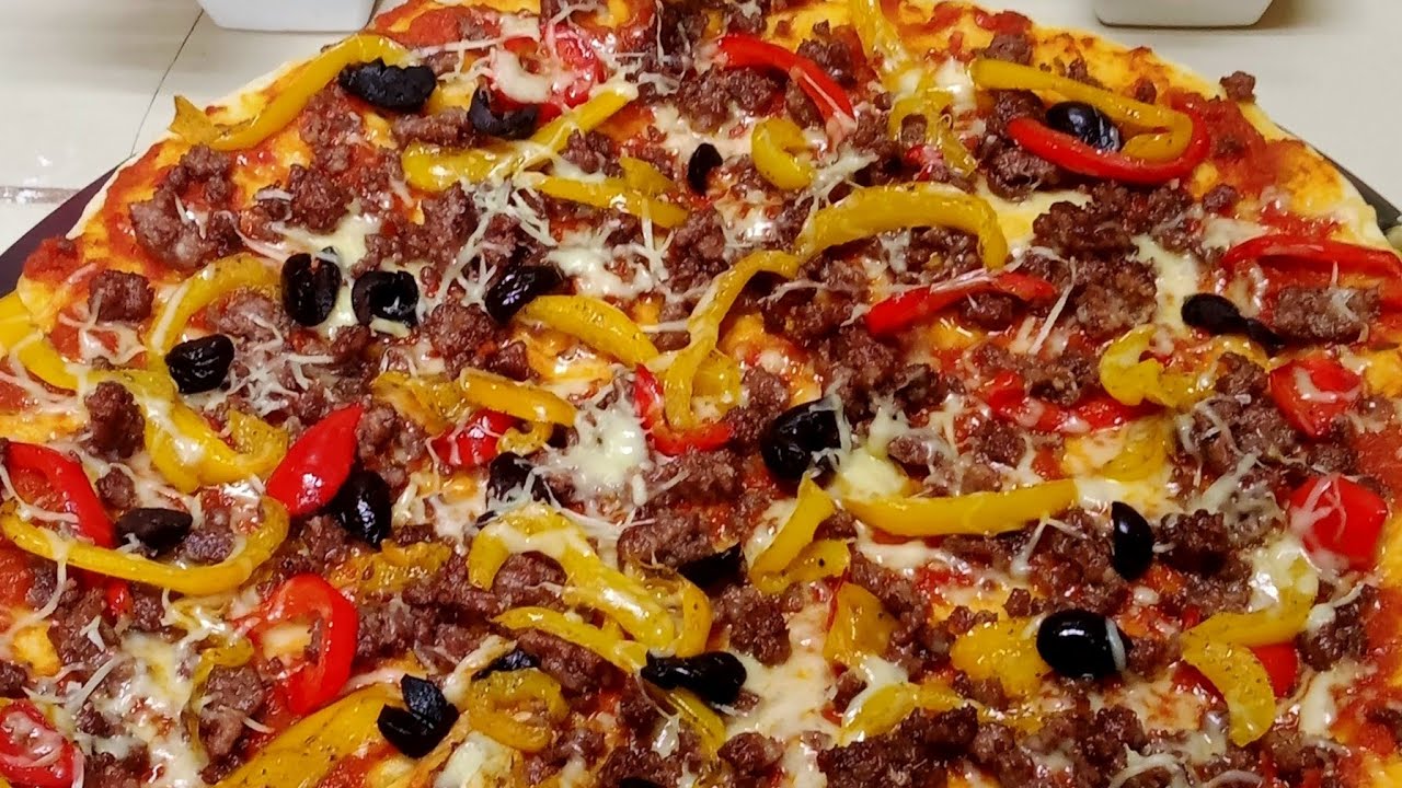 طريقتي السهلة في تحضير ألذ وأروع بيتزا 👍😋