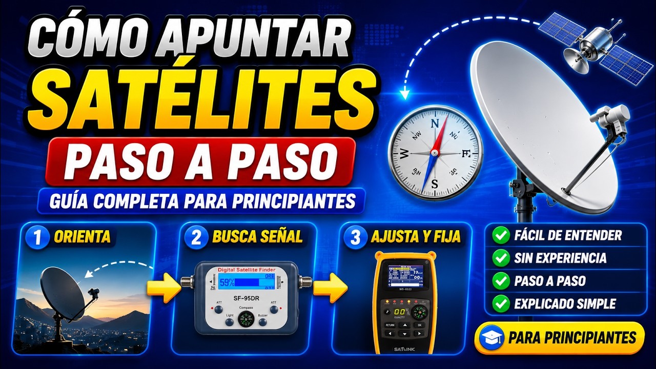 COMO APUNTAR A SATELITES PASO A PASO