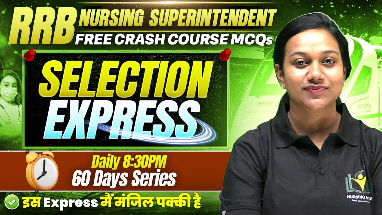 RRB Nursing Superintendent 2026 PYQs | Monika Mam Live | Daily 8:30 PM | Nursing Peeth Lucknow