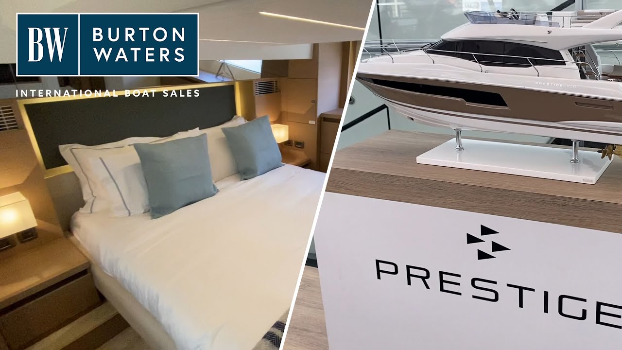 PRESTIGE 460 Southampton Boat Show 2022 walk through