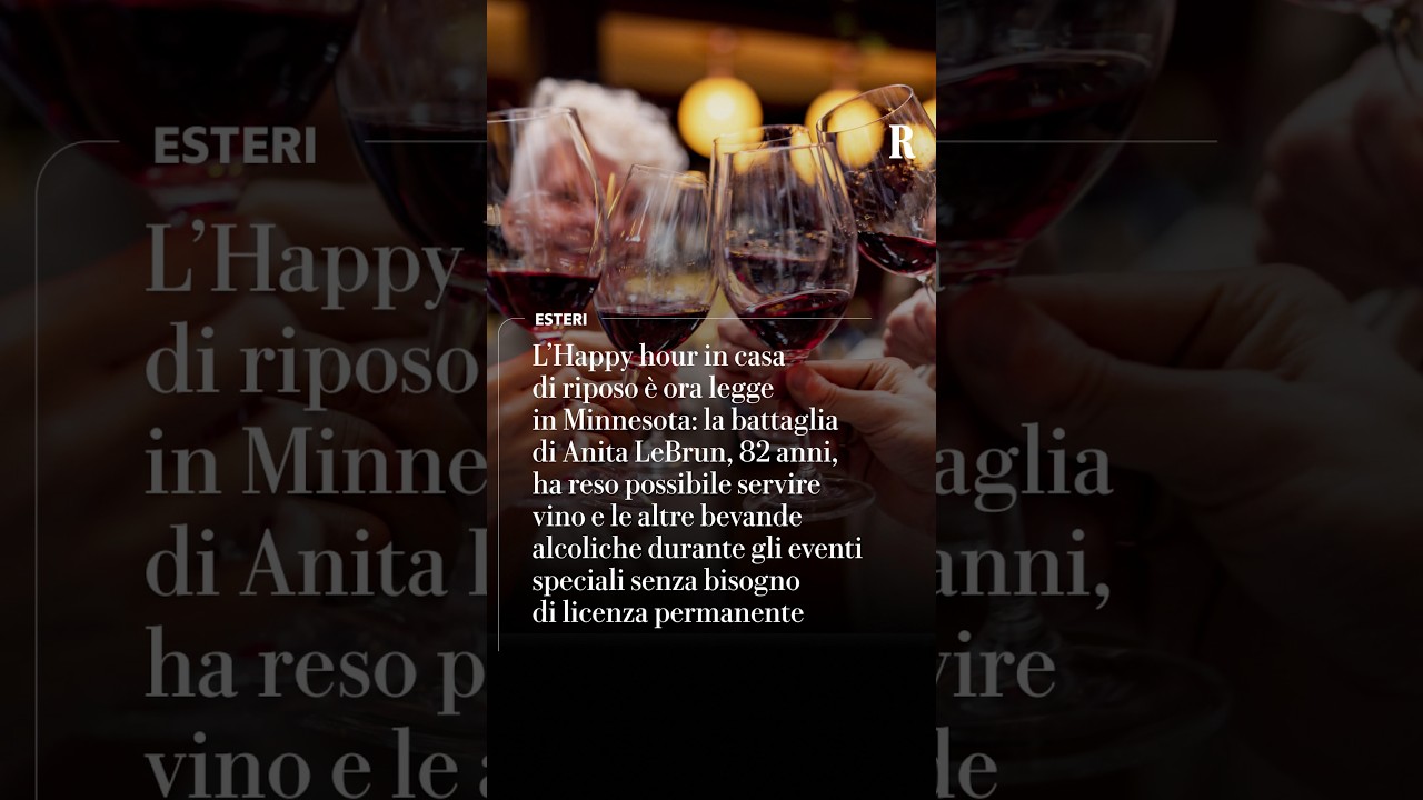 L'Happy hour in casa di riposo &egrave; ora legge in Minnesota