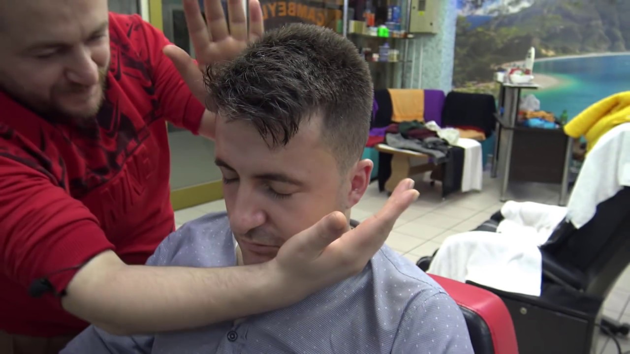 ASMR TURKISH MASSAGE (NECK CRACK )head massage=back massage=arm massage=face and ear massage